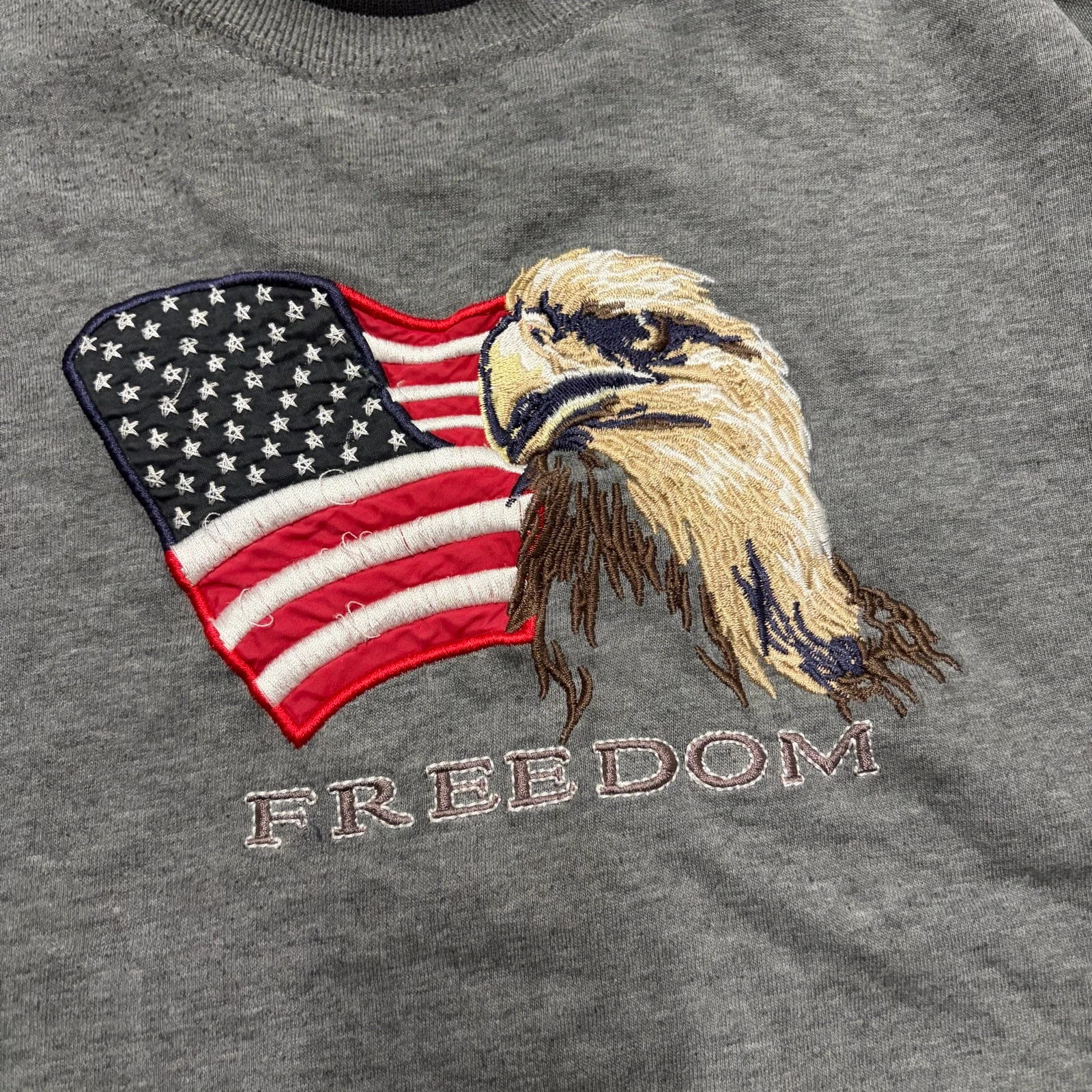 Gray Sweatshirt Focus America Vintage L – photo 2